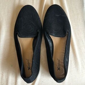 Xappeal black dress flats size 11